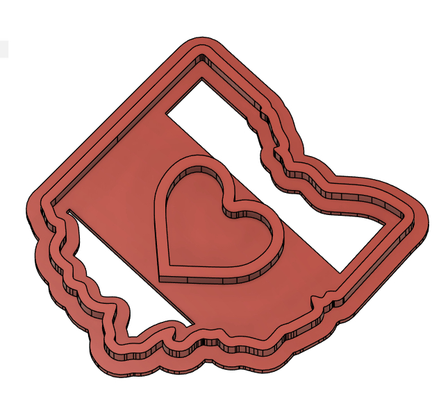 Ohio Love cookie cutter