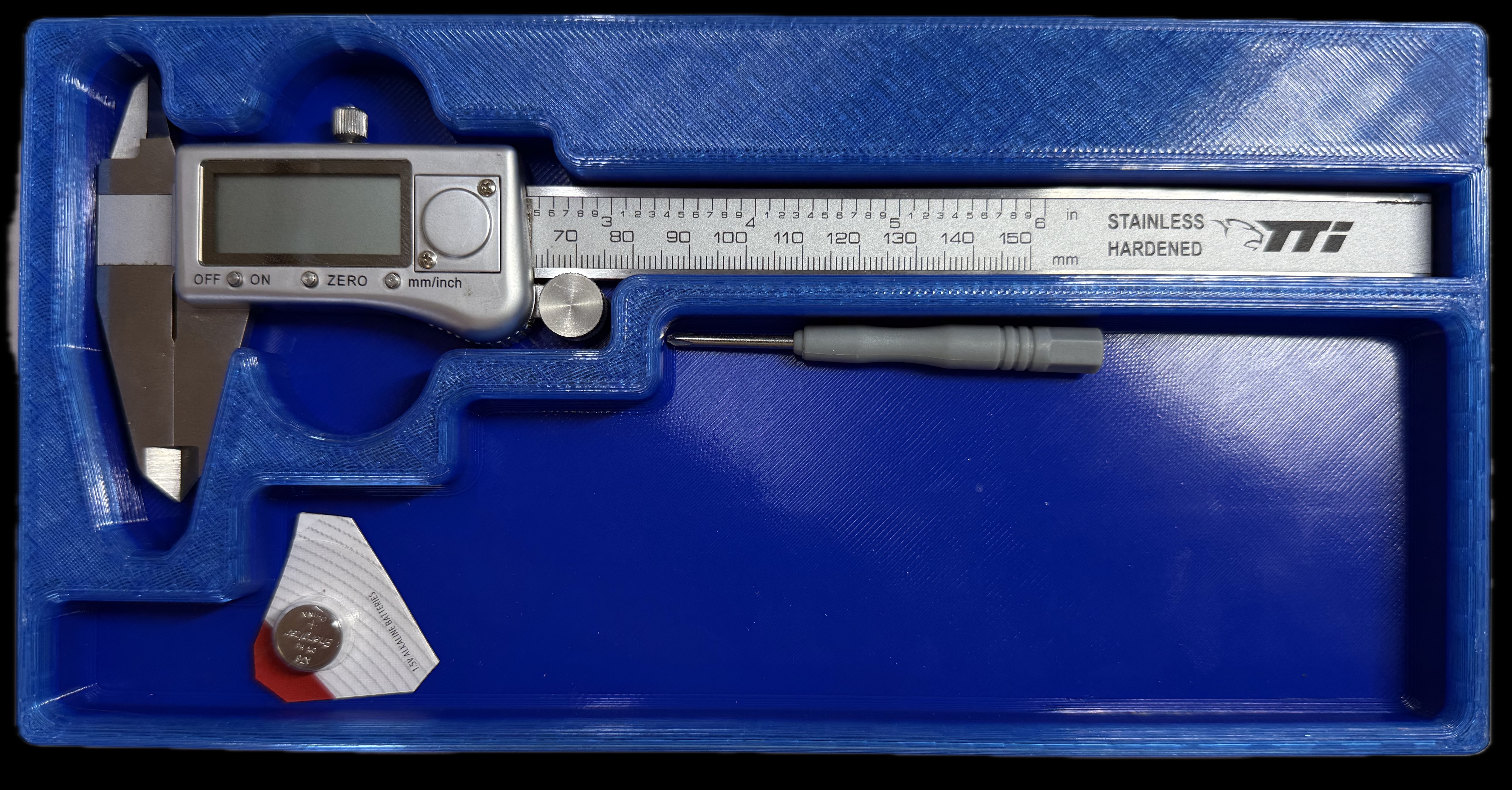 Universal Digital Calliper holder, Gridfinity