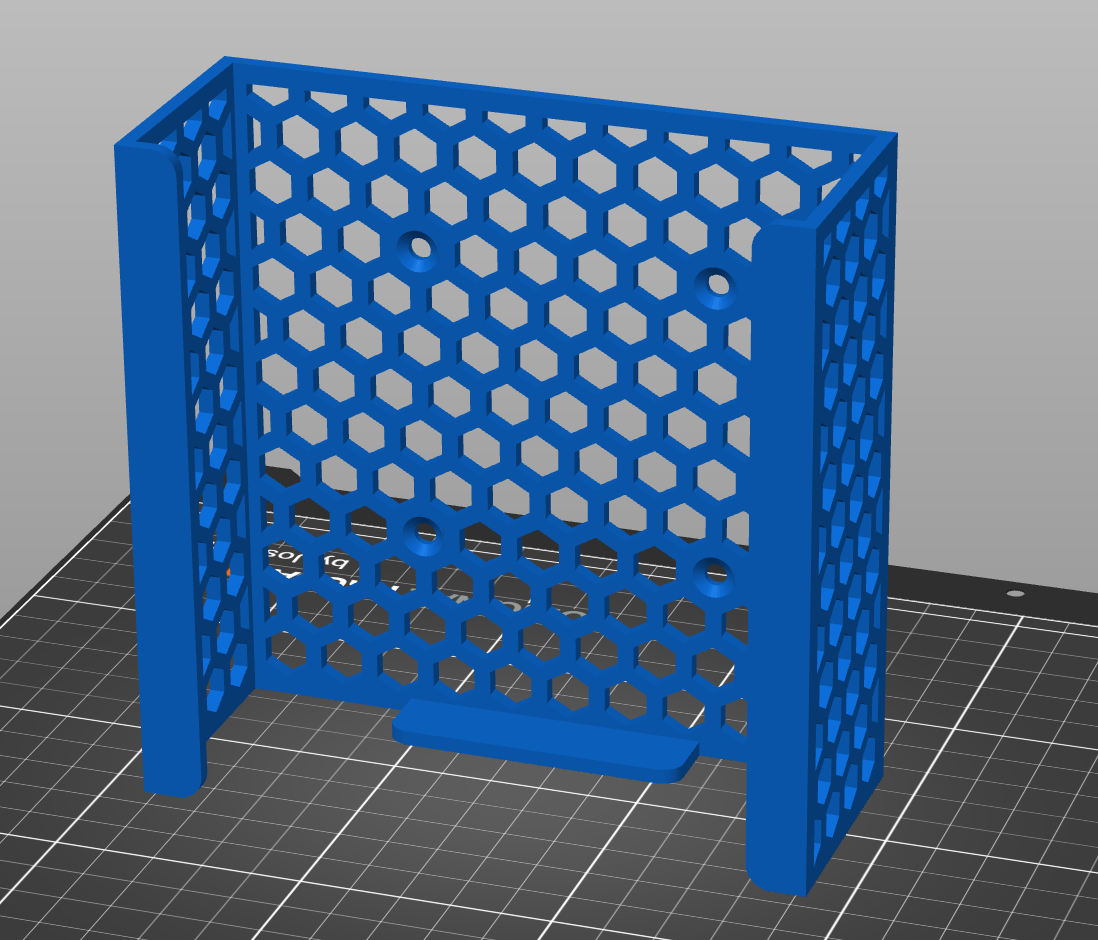 2024 Mac Mini Under Desk Mount Solid & Honeycomb No Supports