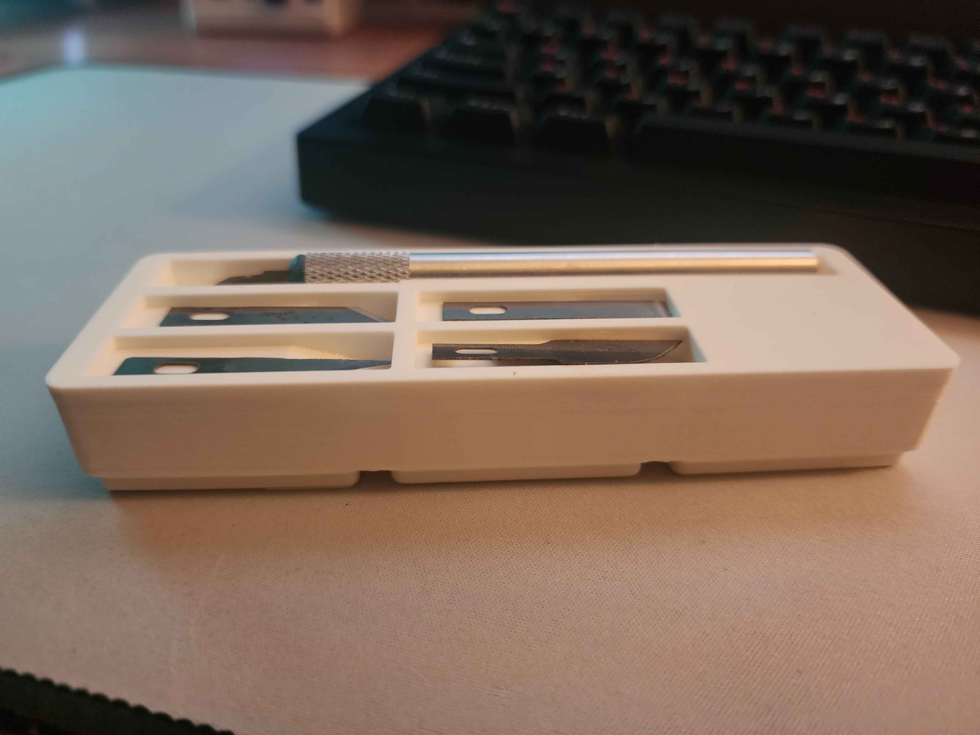 Gridfinity - Exacto Knife and Blade holder