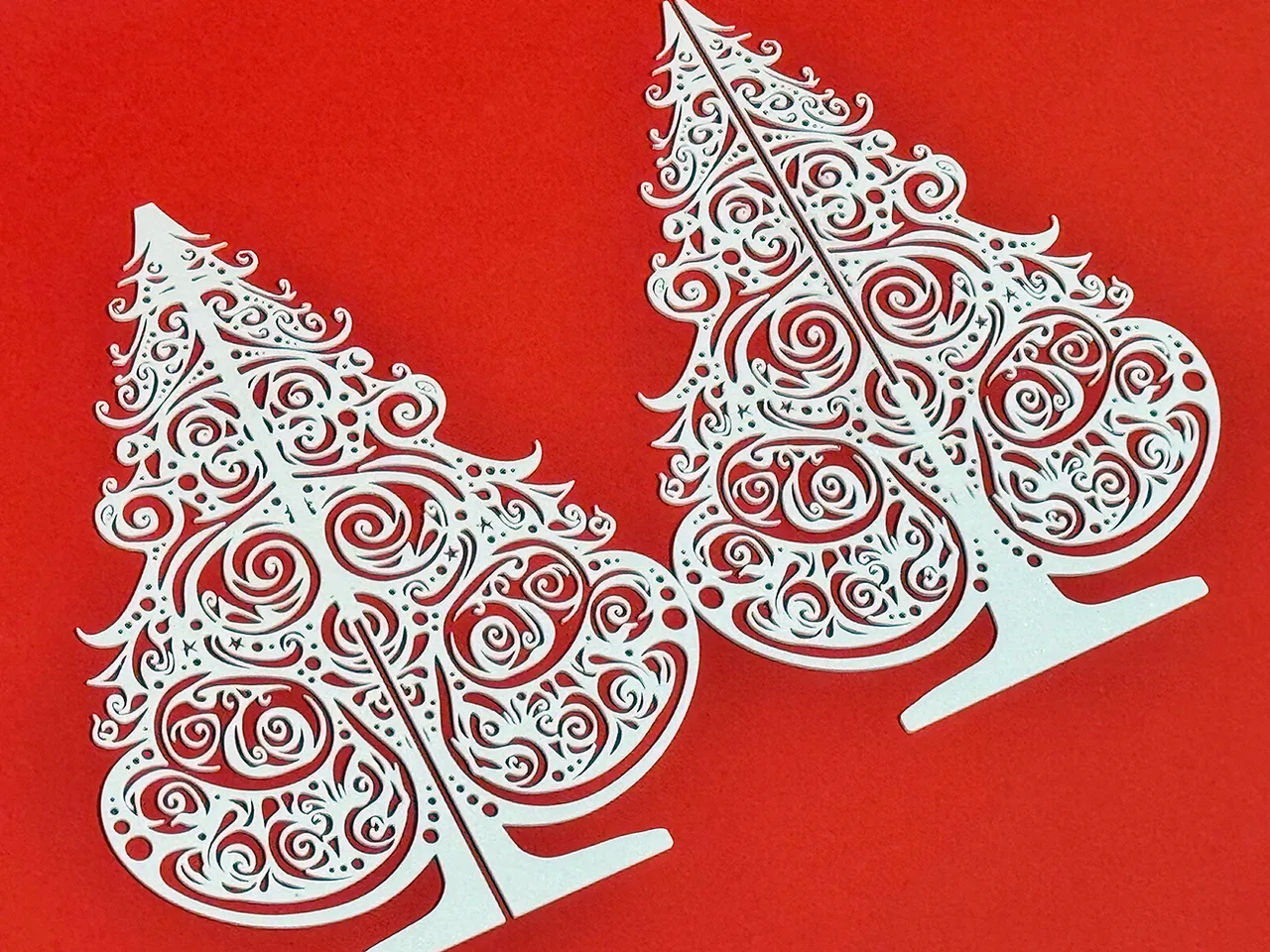 Slotted 2 piece Christmas Tree by 29flo | Download free STL