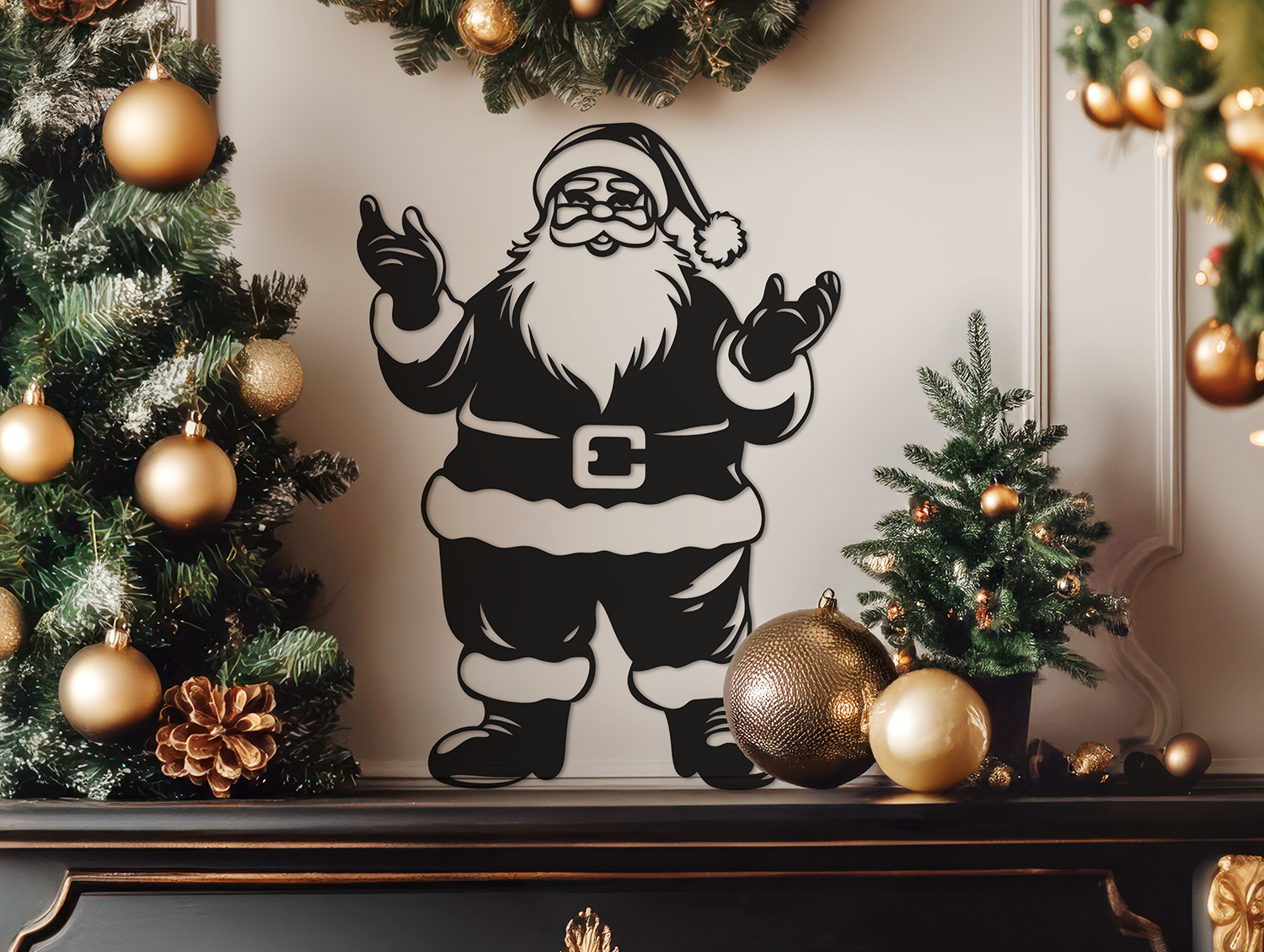 Christmas Wall Decoration - Santa Claus