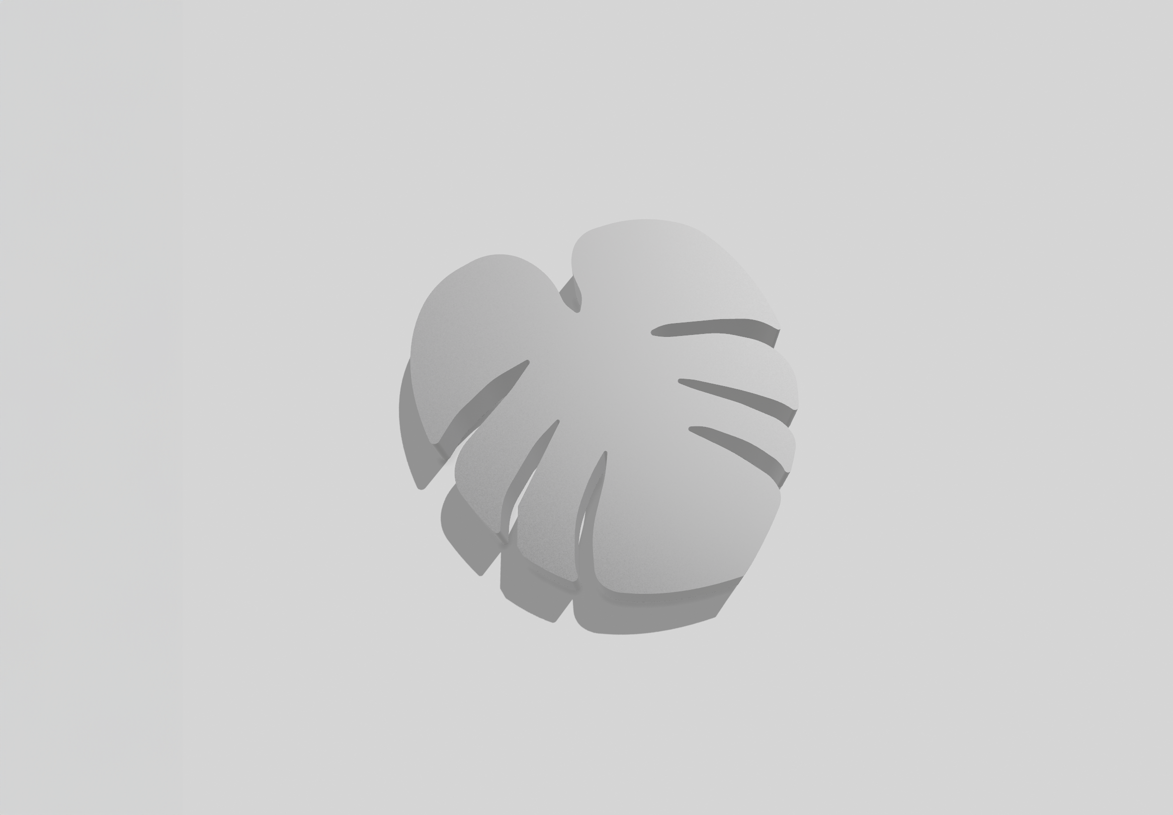 Miniatura 2 do modelo 3D Monstera leaf