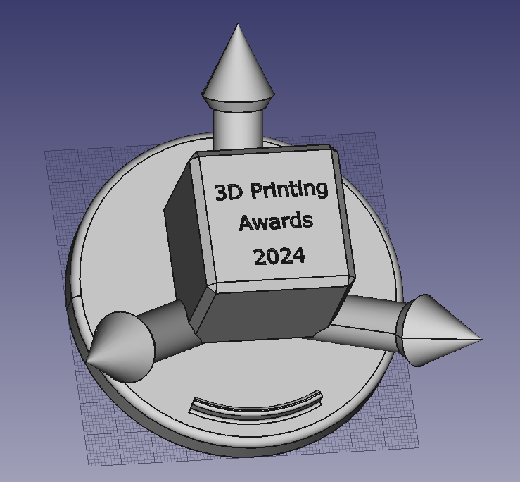 3D Printing Awards 2024 Trophy entry