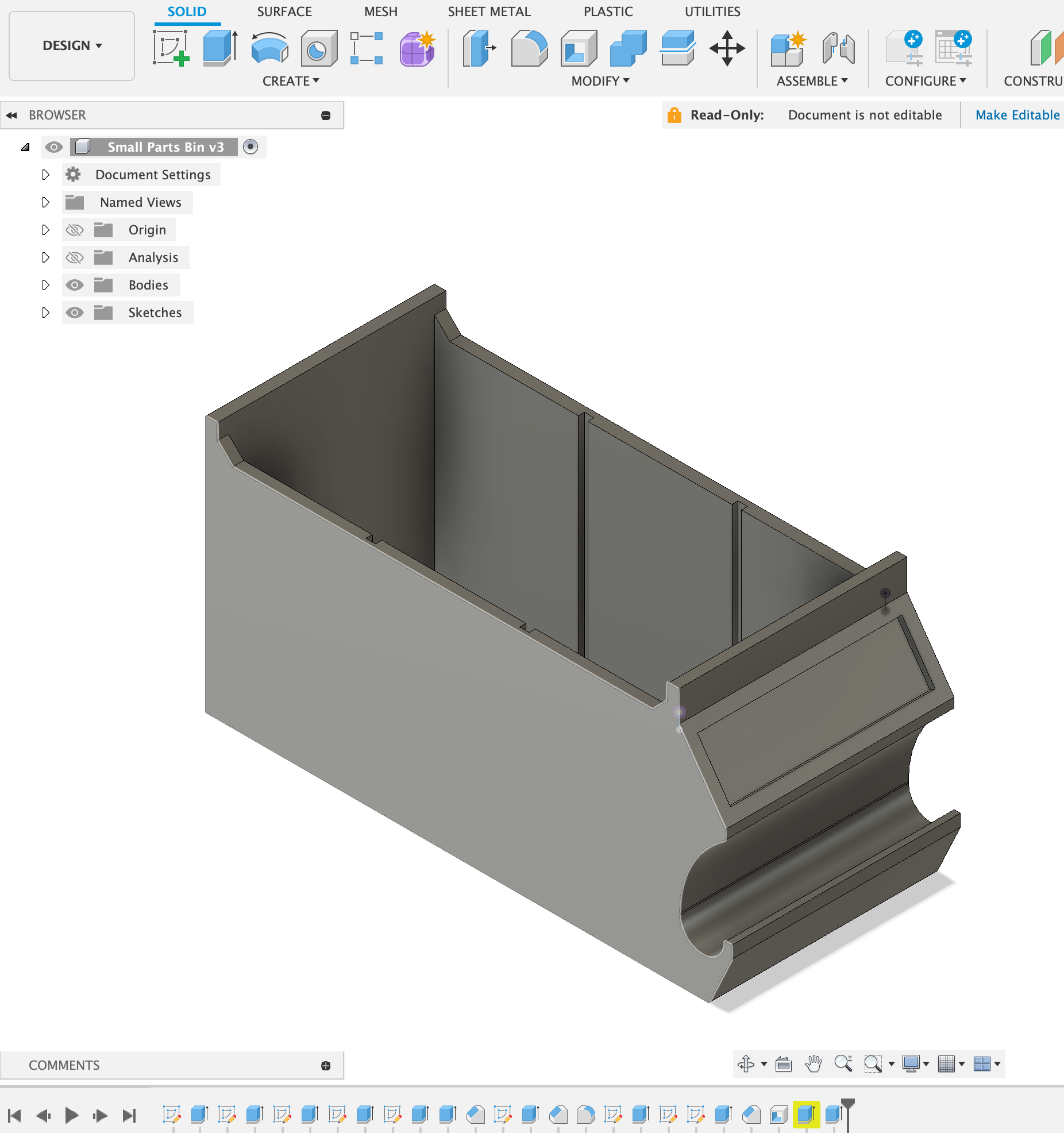 Small Hardware / Screw bins