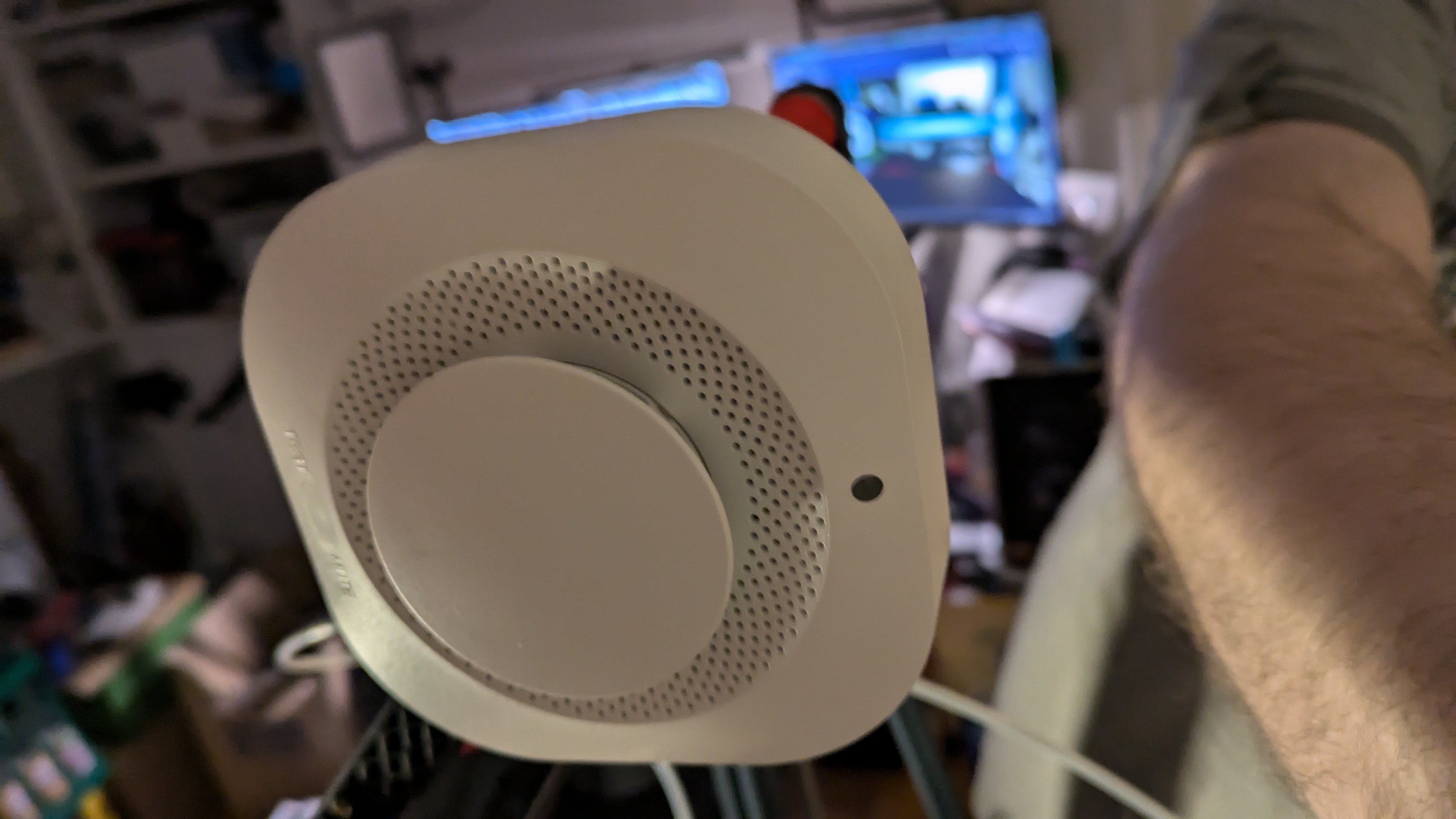 Tuya Smoke Detector on a Neptune 4/3 Filament Arm