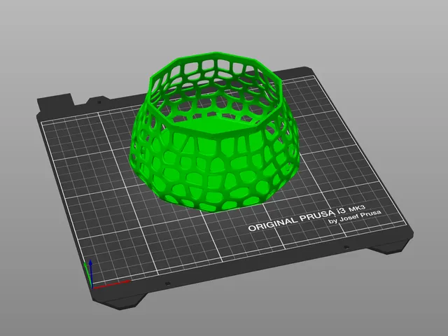 Design Vase sculpted , Voronoi