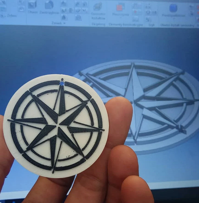 compass keychain