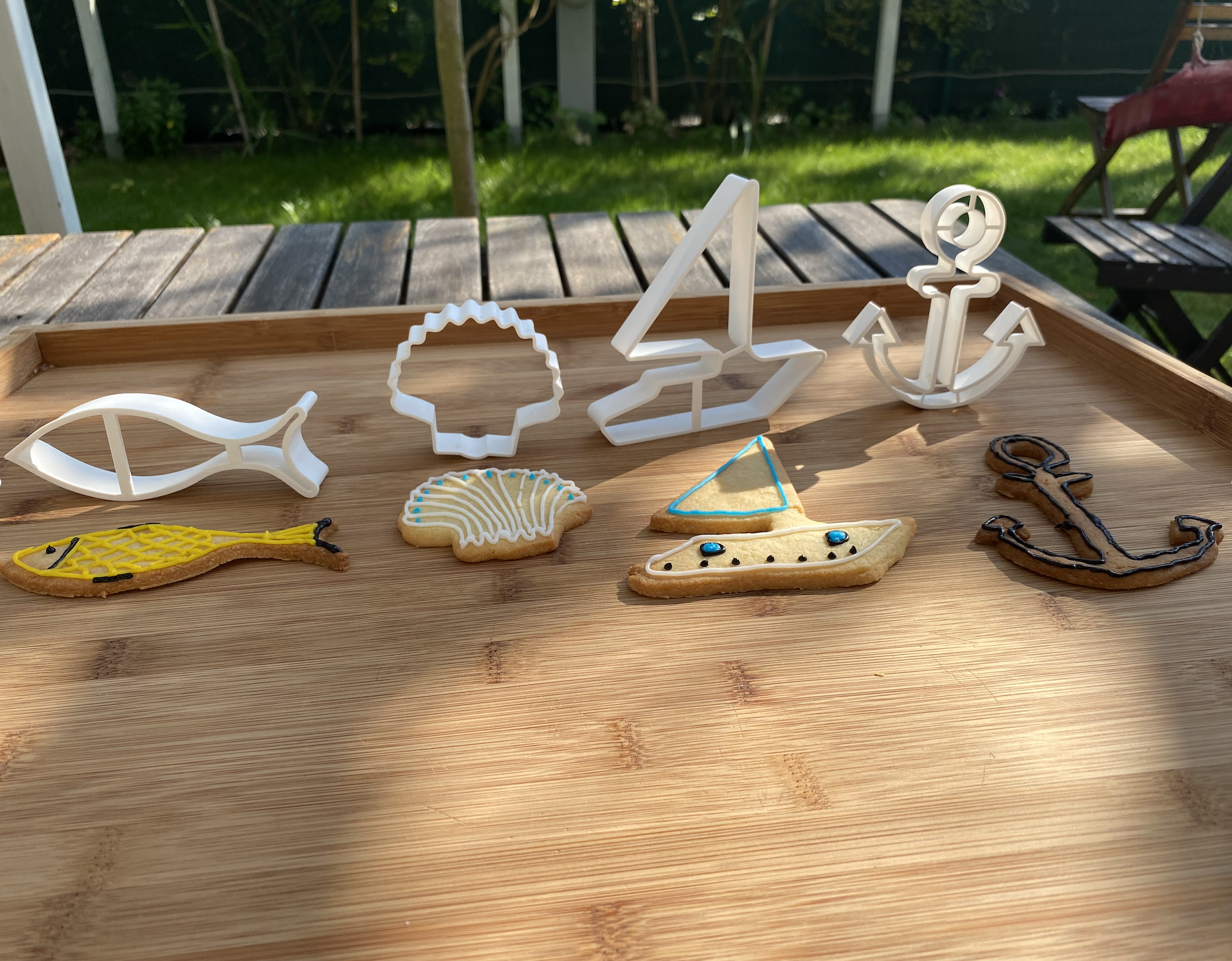Seaside cookie cutter.