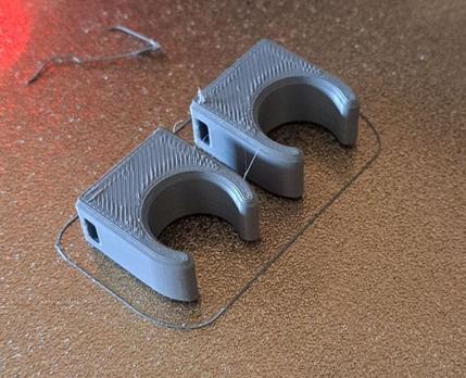 Cable tube clamp 16mm for mounting with cable ties