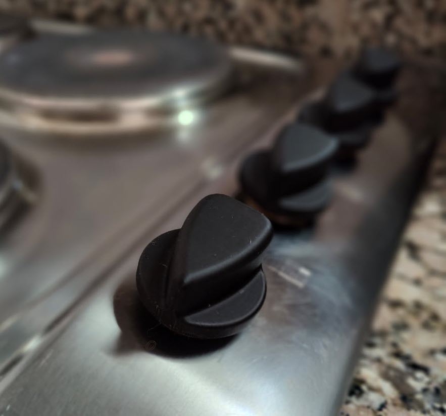 Kitchen stove knob