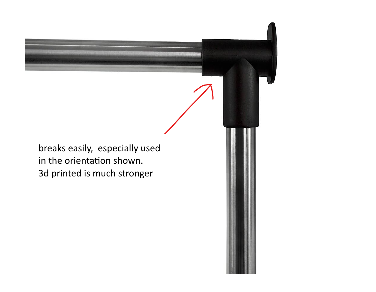Amazon Home Vida clothes rail-stronger bar supports. — miniatura 2
