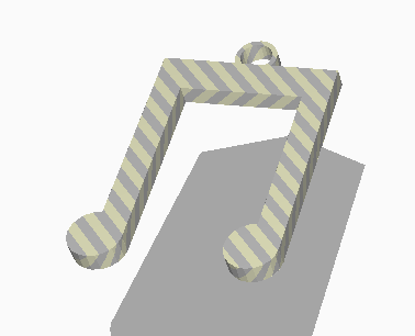 music note keychain