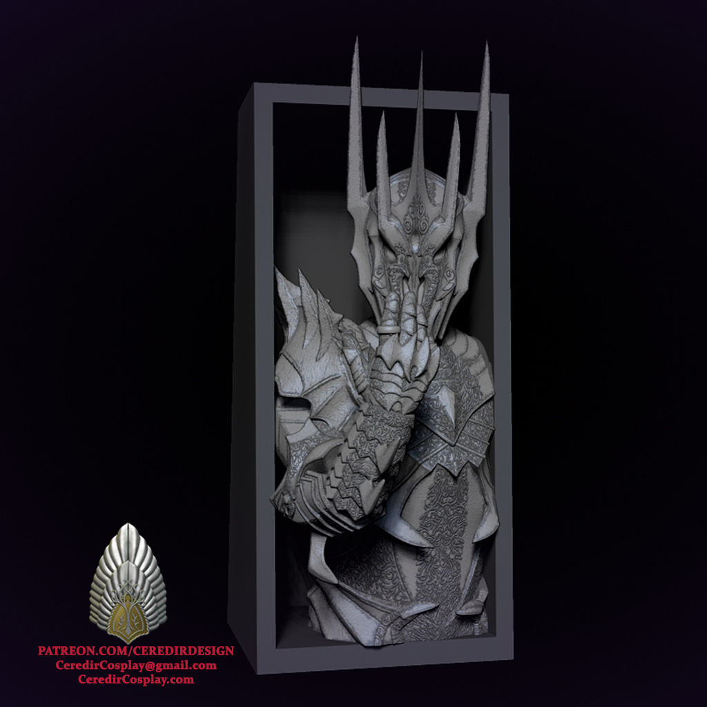 Sauron Book End lord of the rings 3D DIGITAL DOWNLOAD