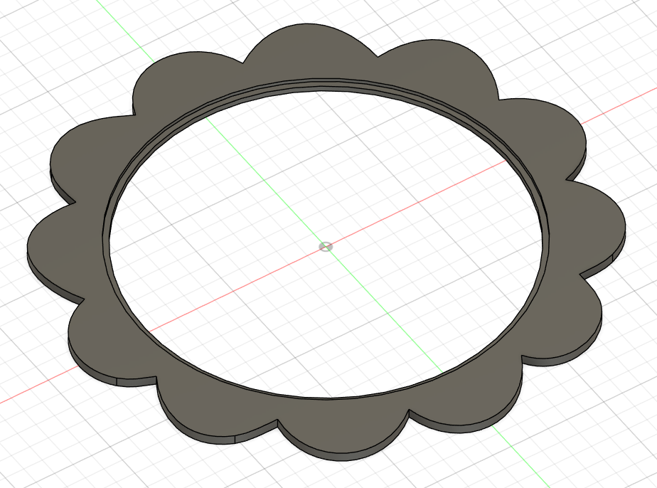 Blumenrahmen für runden 20cm Spiegel / Flower frame for round 20cm mirror
