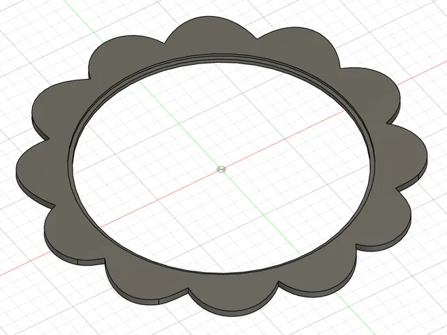 Blumenrahmen für runden 20cm Spiegel / Flower frame for round 20cm mirror