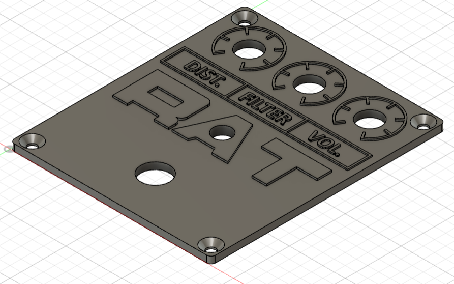 THE RAT Guitar Effects Pedal Enclosure