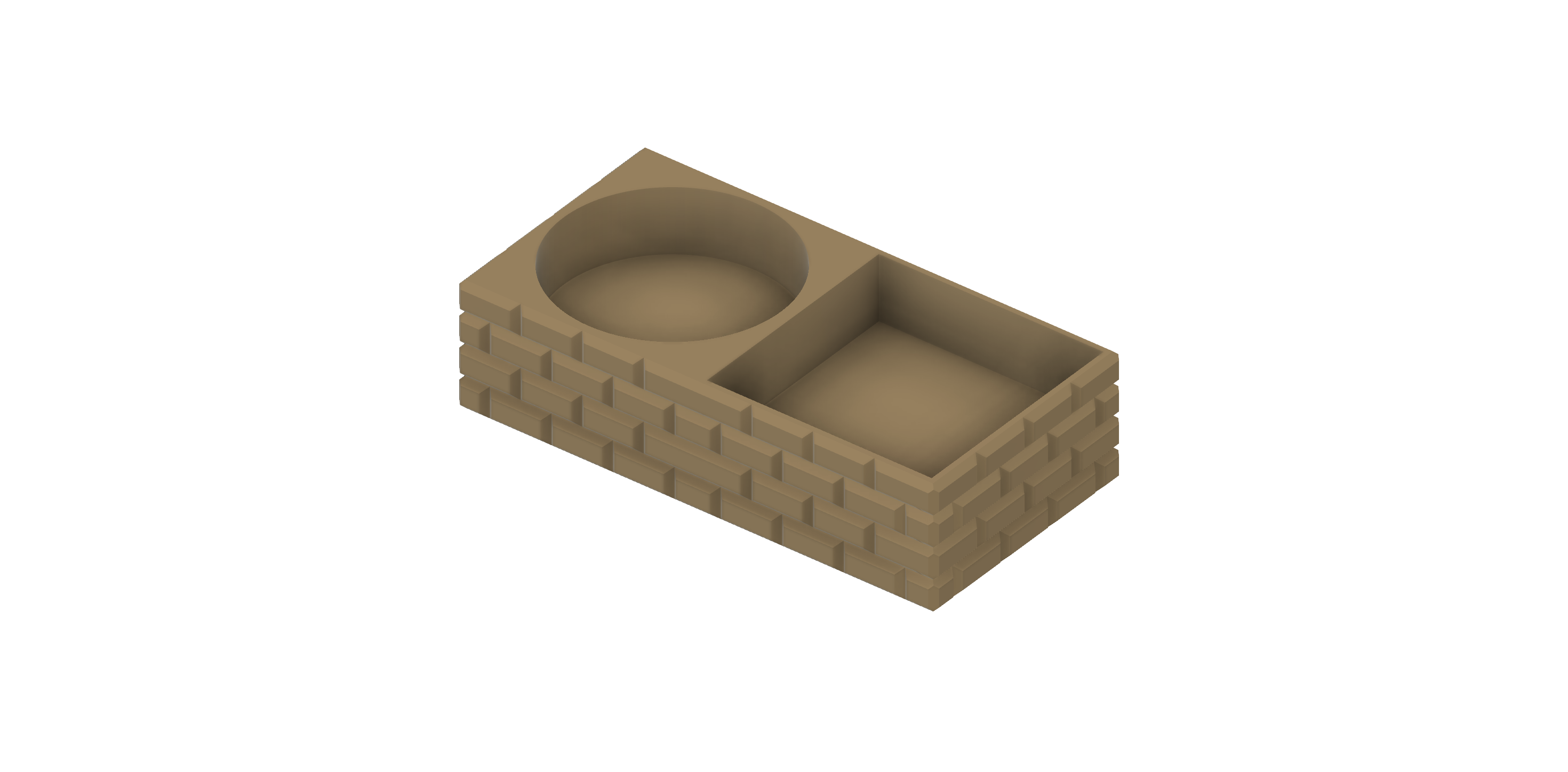 Super Mario Bros Pipe Desktop Pencil Holder Reduced 3D model thumbnail