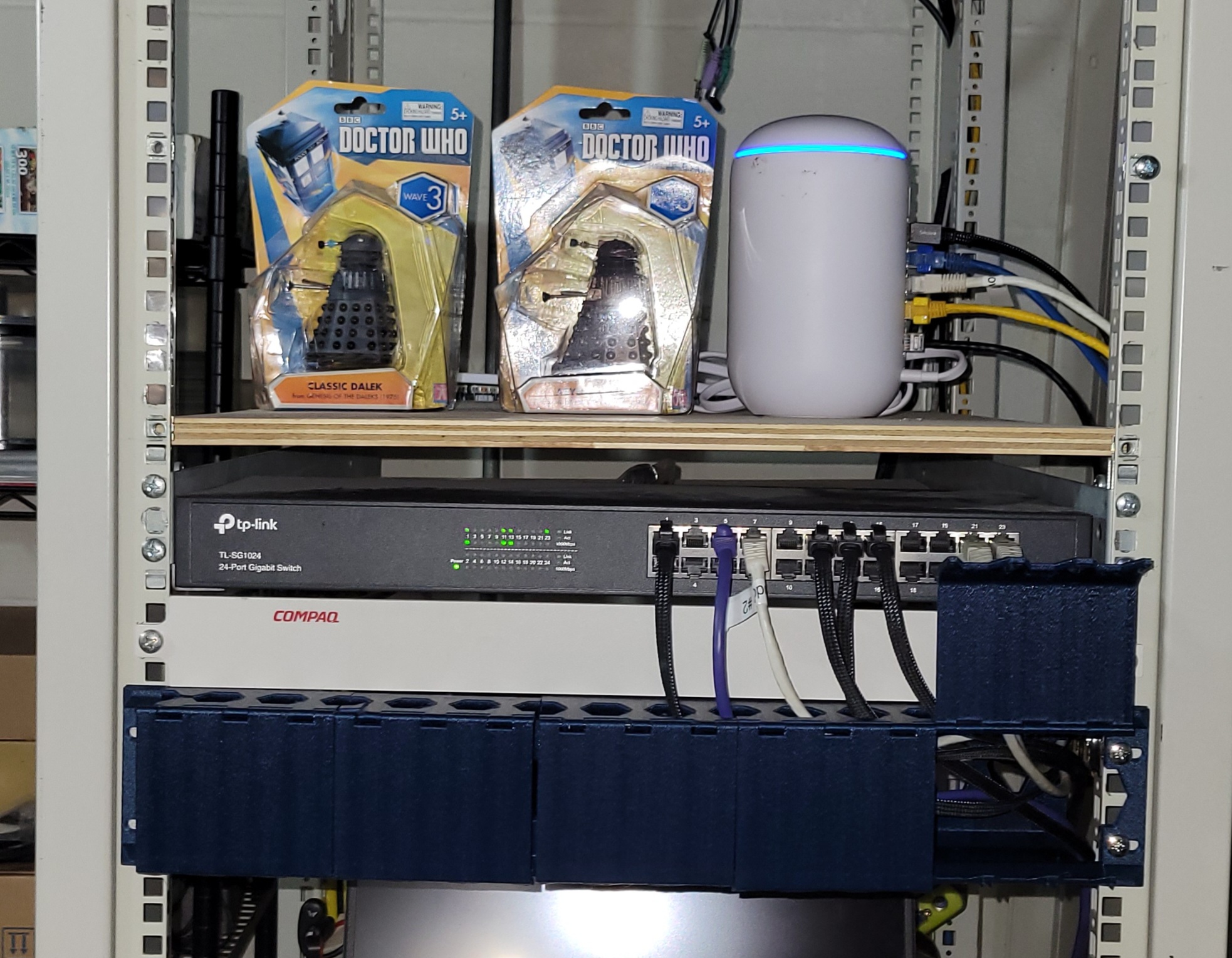Dave's INFinite Modular Cable Management System for Servers, Desks and Cabinets