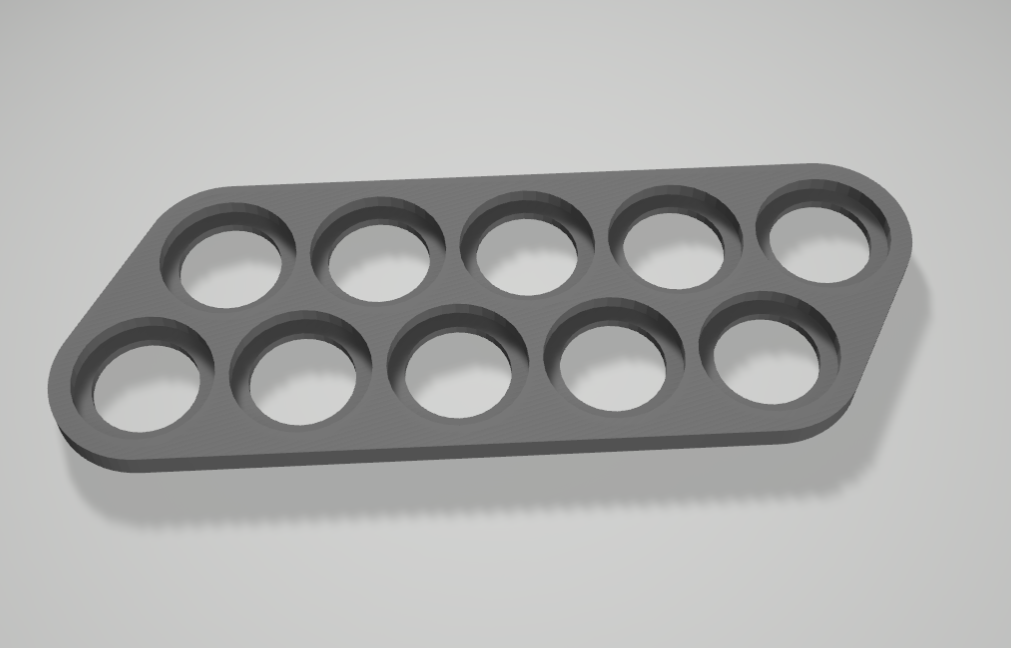 Movement Tray for circular bases 25mm - 10 Models