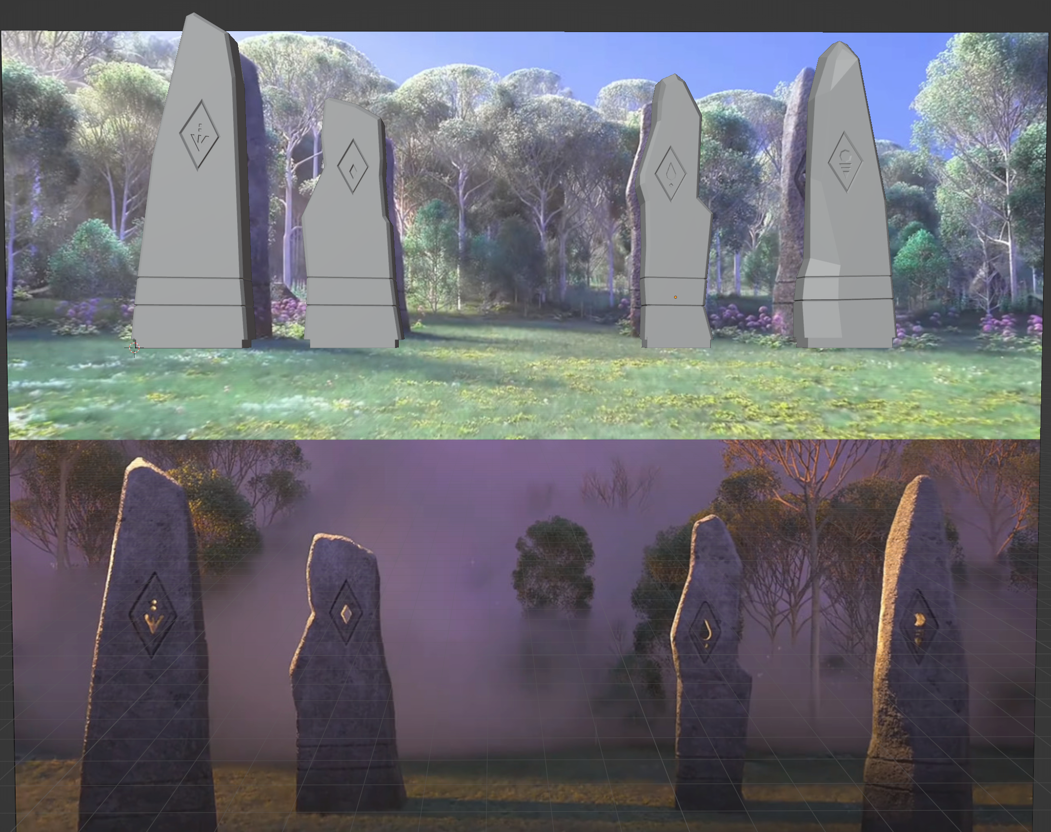 Frozen 2 Enchanted Forest Henge Lego Compatible
