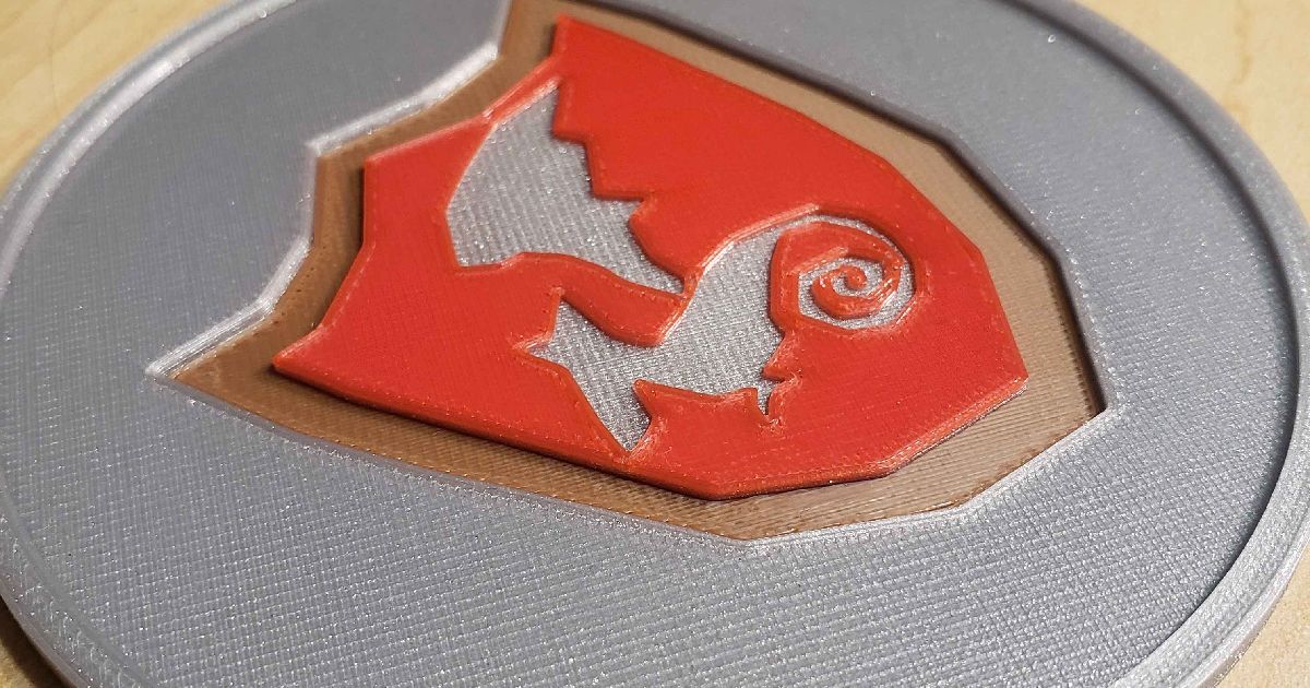 OSRS - Dragon Kiteshield Drink Coaster - 4