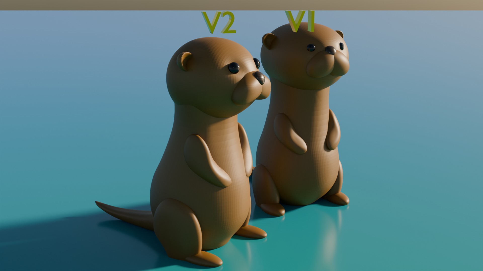 Otter (cuter simple cartoon style)