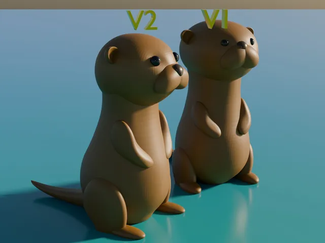 Otter (cuter simple cartoon style)