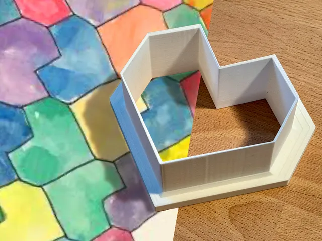 Tessellating heart cookie cutter
