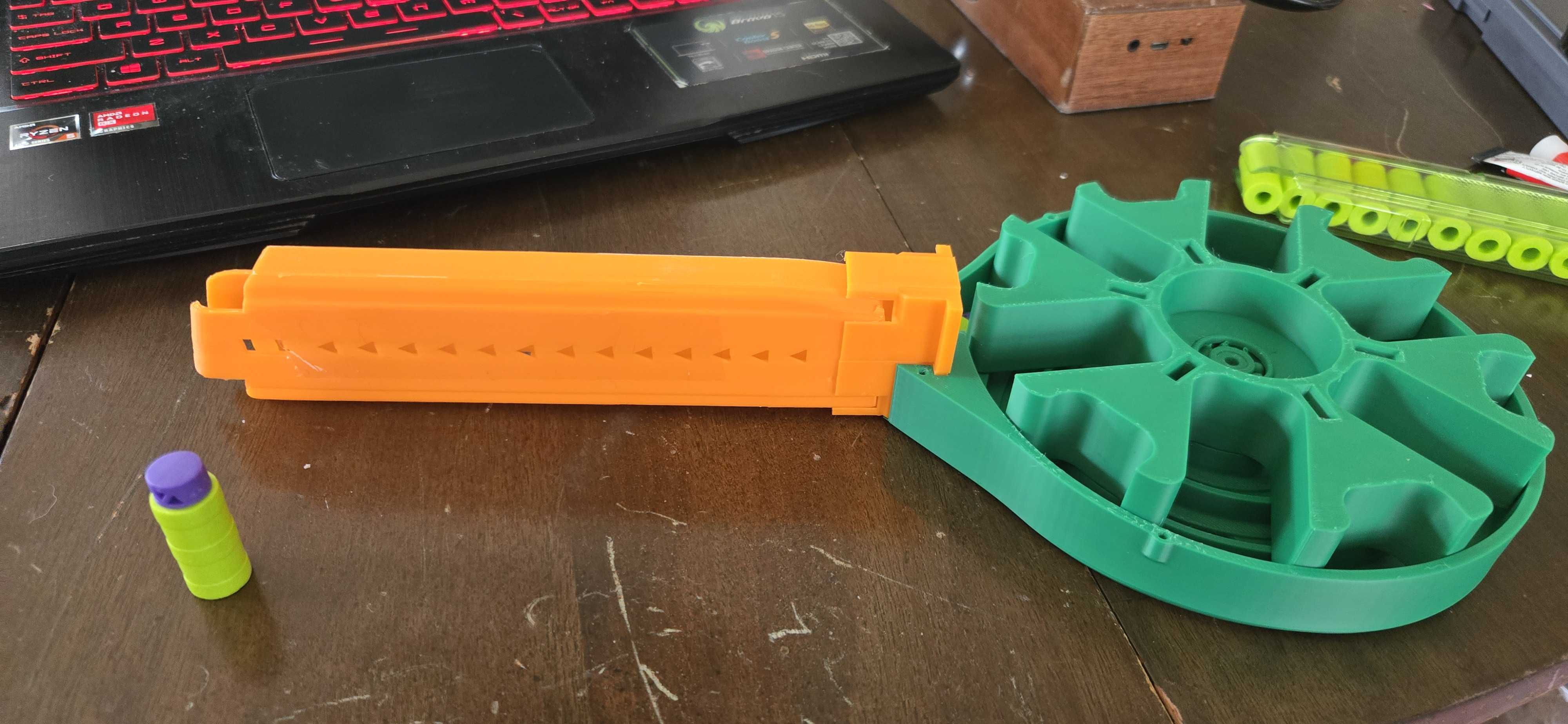 Overheat drum conversion for Dart zone max pro blaster