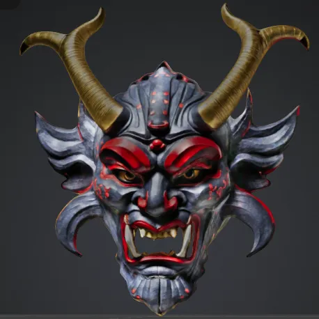 Samurai Oni Mask by Max | Download free STL model | Printables.com