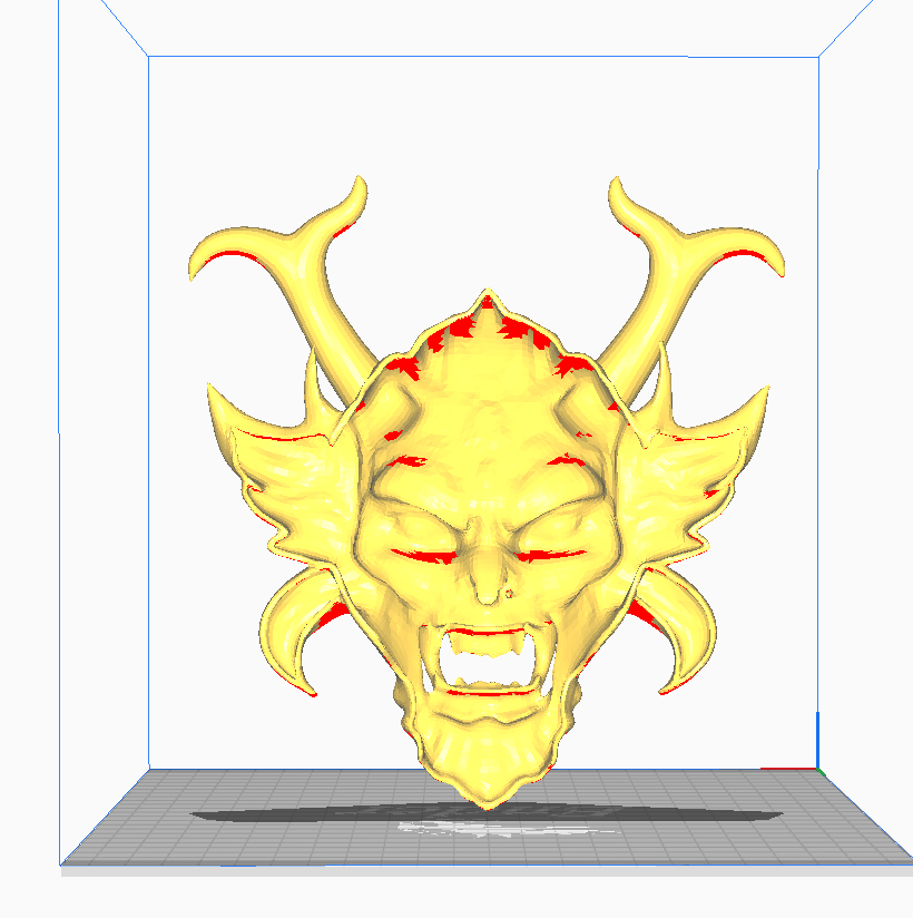 Miniatura 4 do modelo 3D Samurai Oni Mask