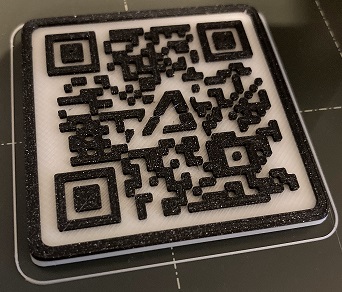 3D QR Web Link with magnet