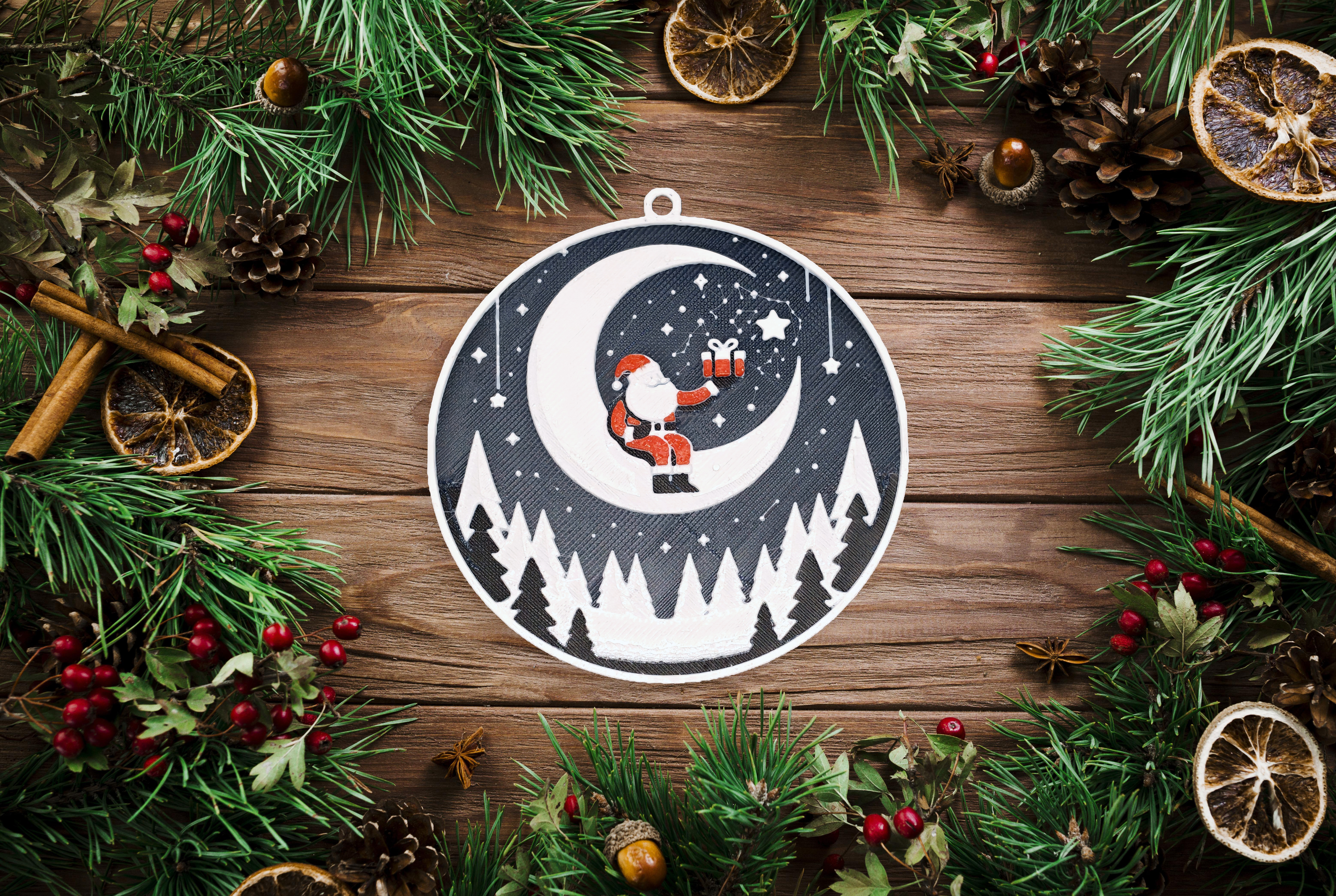 Hueforge - Christmas Bauble Tree Ornament 8 cm