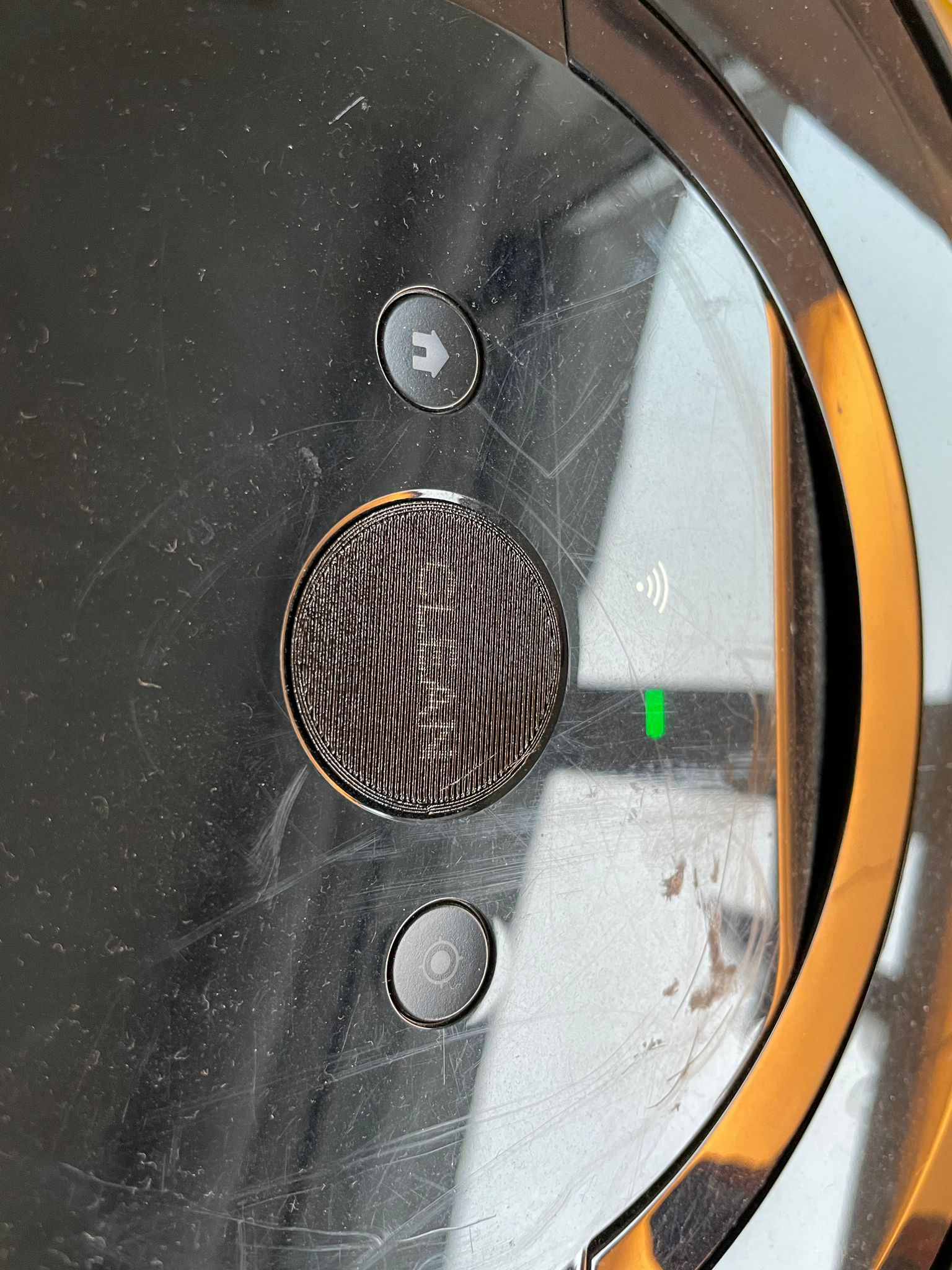 Roomba Clean button overlay