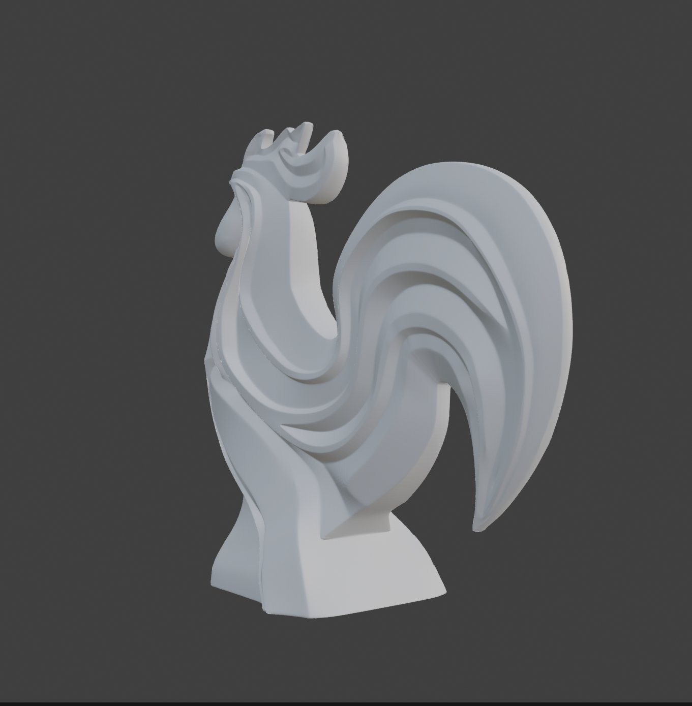 Miniatura 3 do modelo 3D Regal Rooster