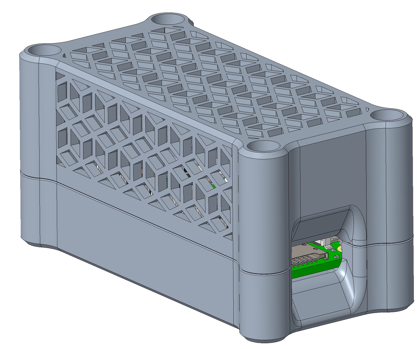 Miniatura 2 do modelo 3D Raspberry Pi Zero 2W case