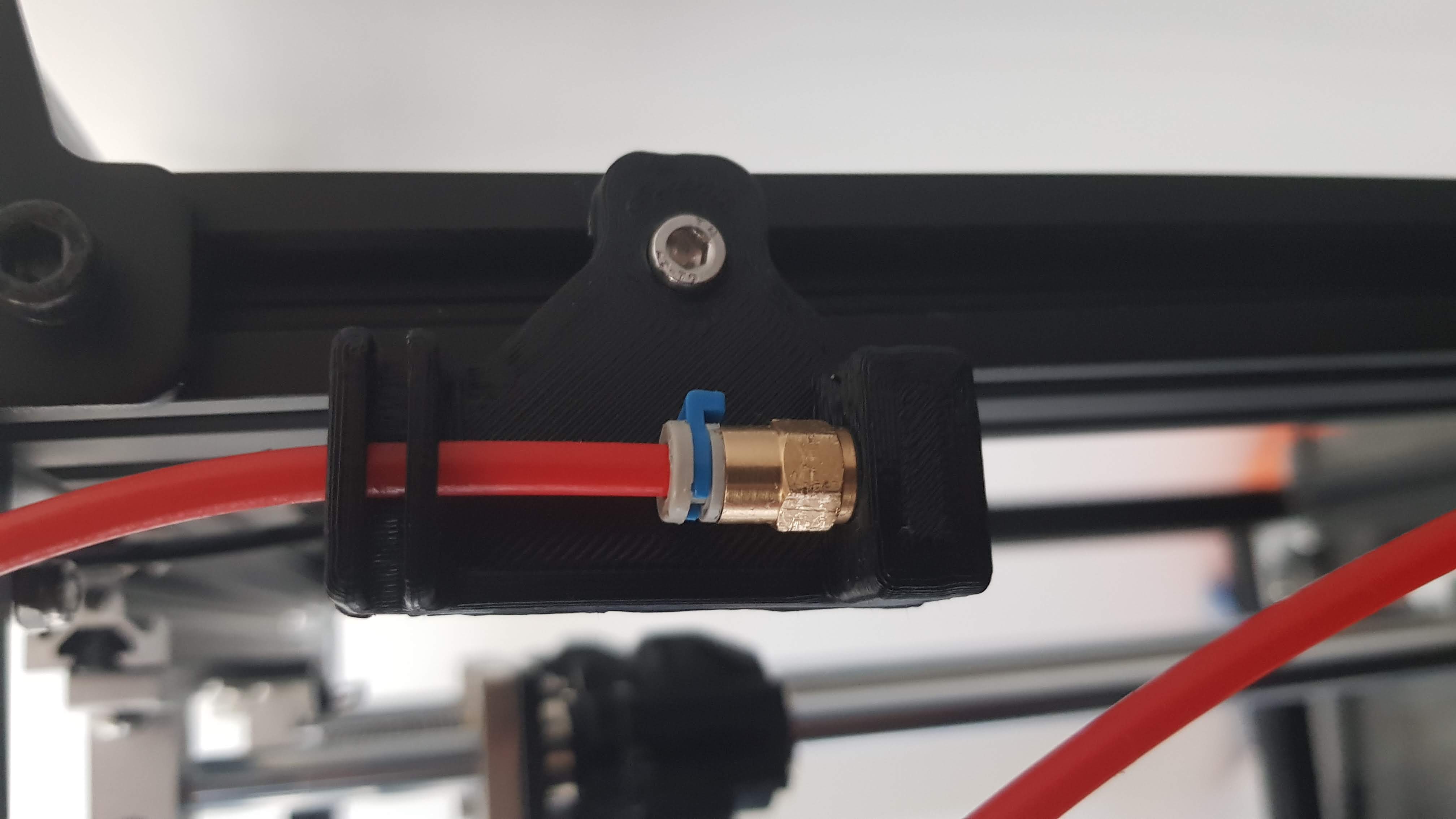 Ender 5 - Simple direct drive (reverse bowden) fillament guide.