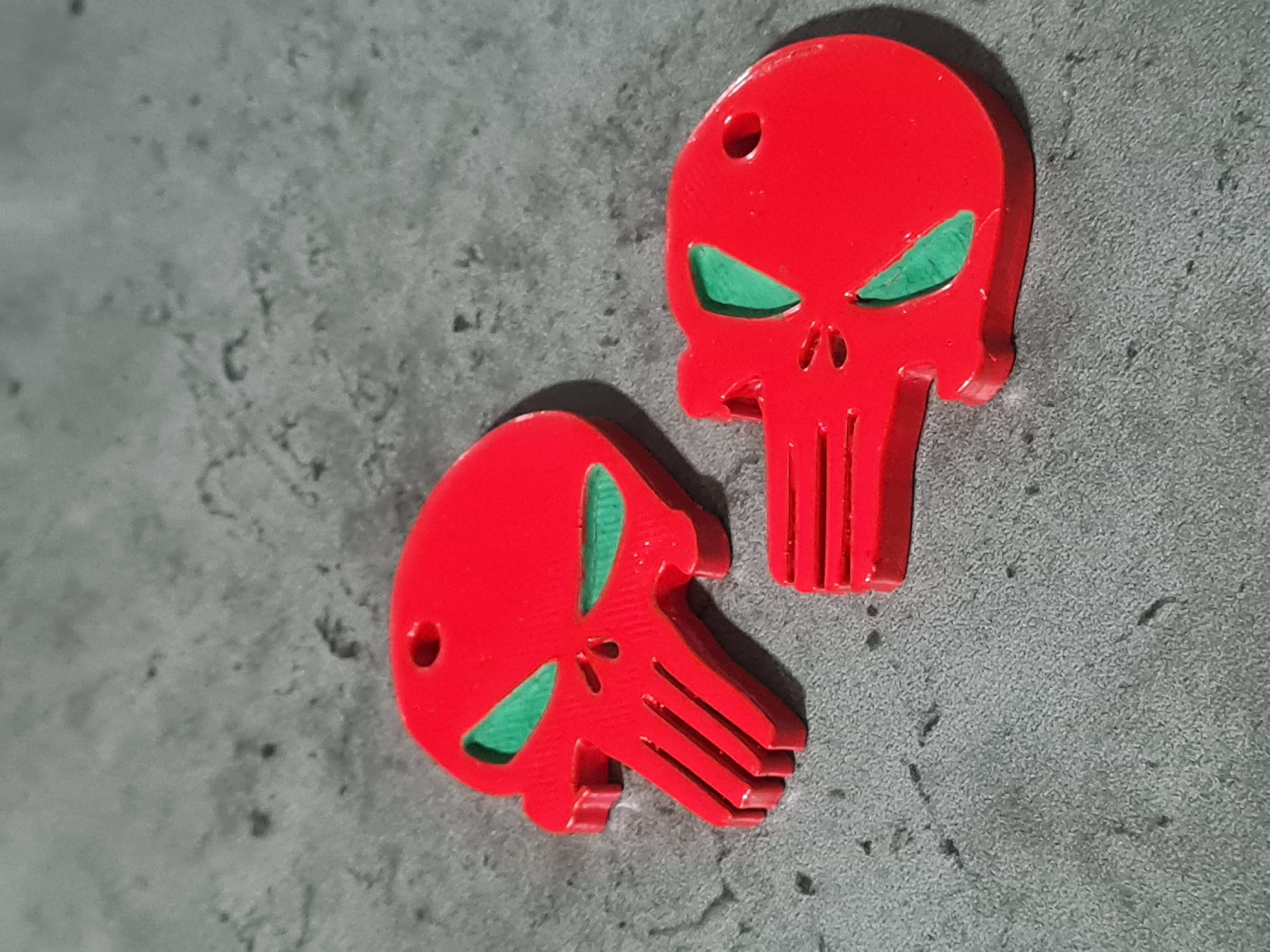 **Keychain Pendant for Keys, Backpack, or Zipper – PUNISHER**