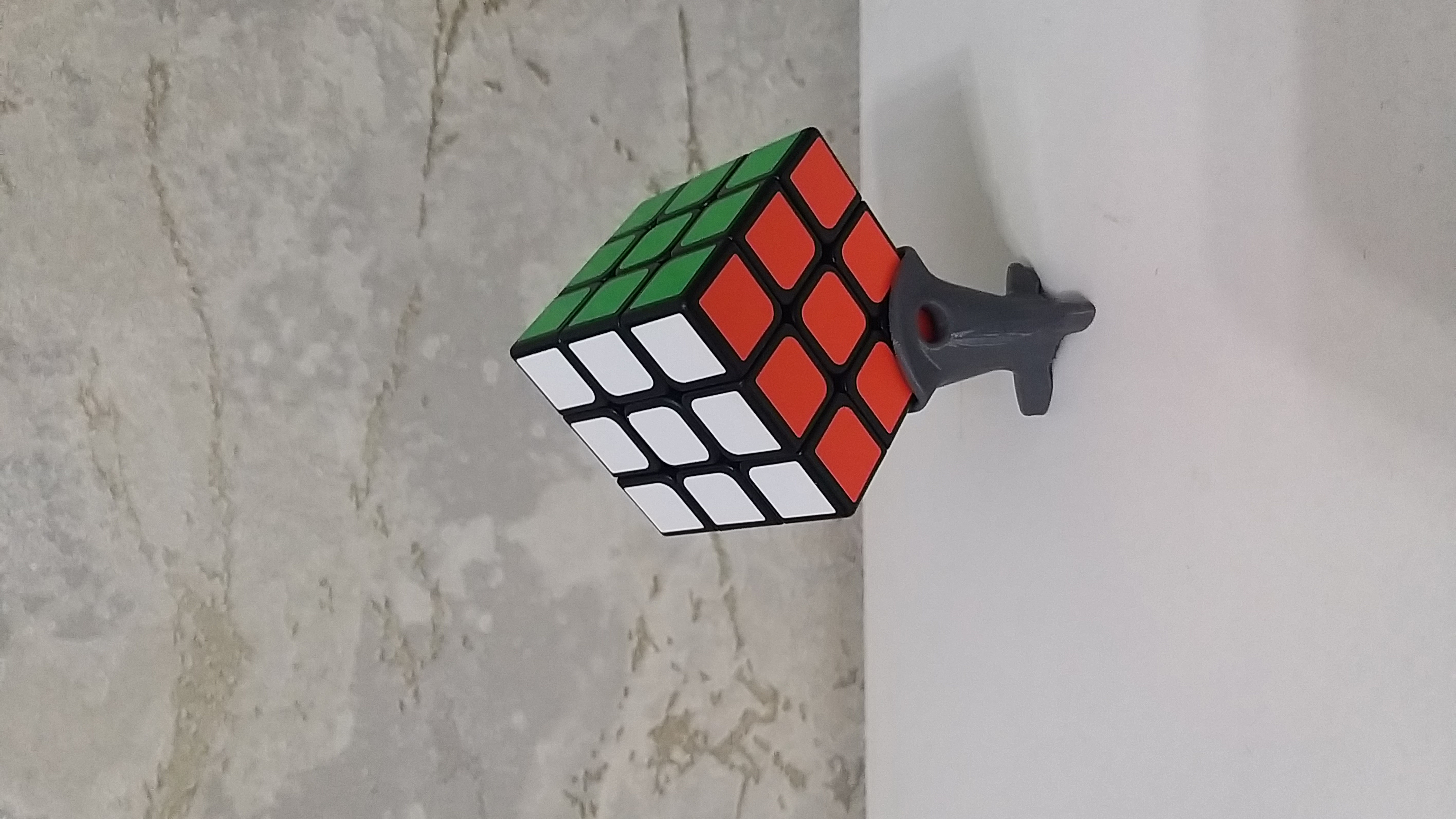 A small rubik's cube stand