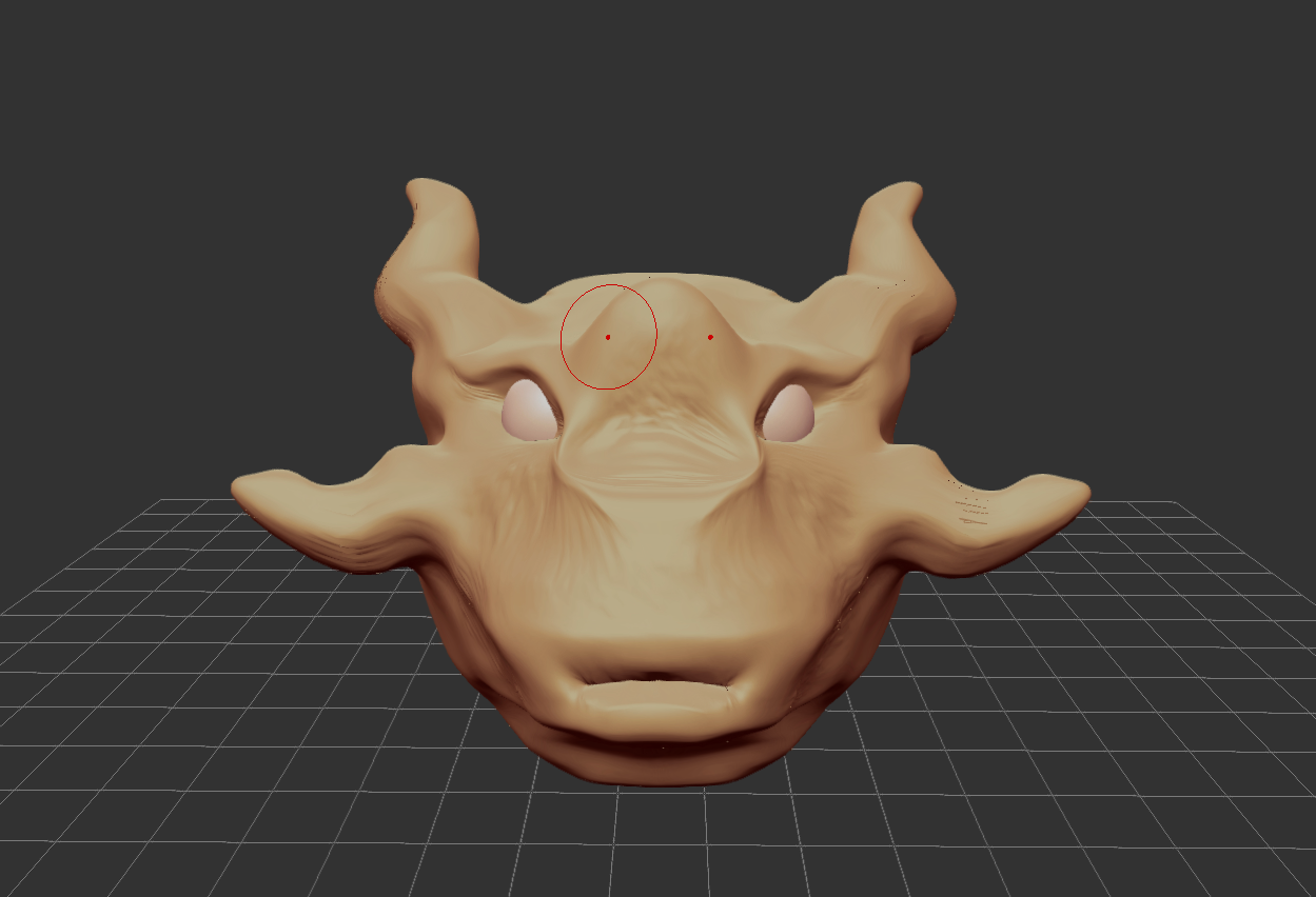Scary Alien Head