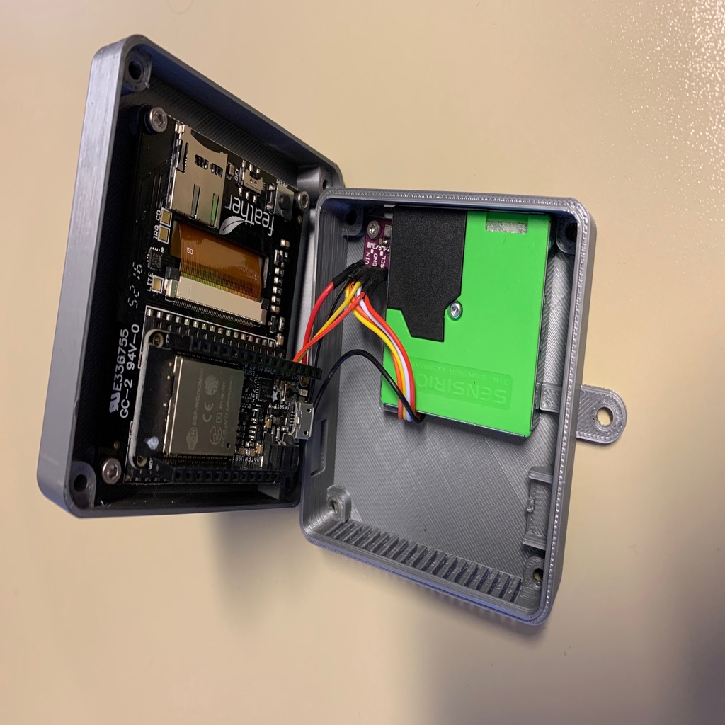 ESP32 Weather Station (BME280, SPS30) by Volker Download free STL