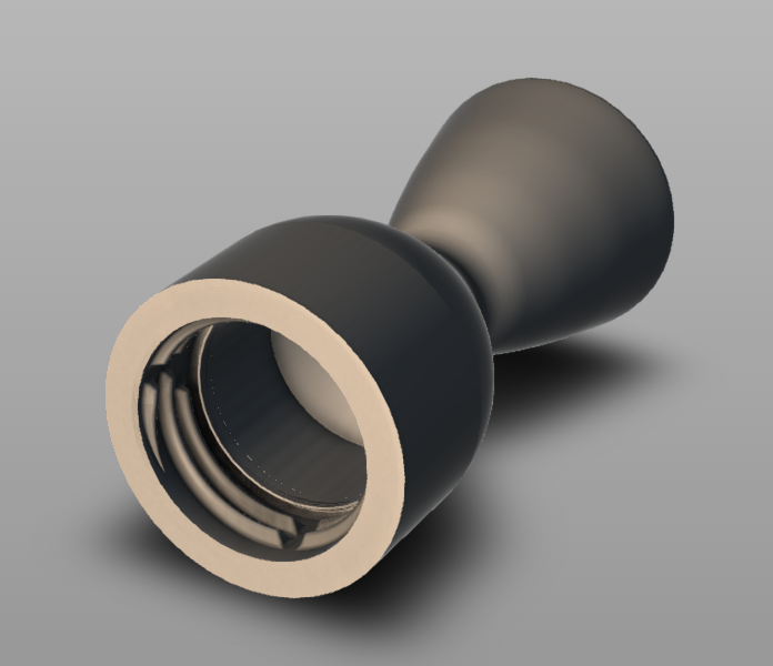 de Laval Rocket Nozzle - plastic bottle cap thread