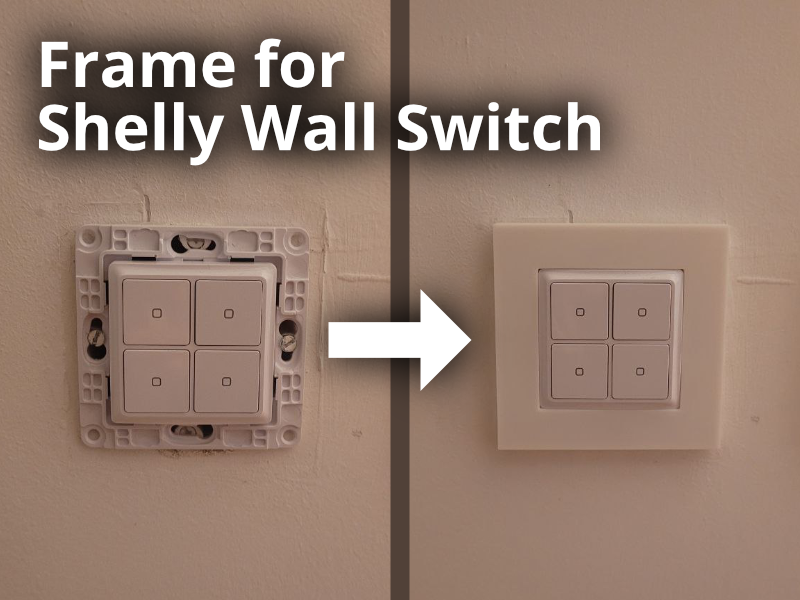 Frame for Shelly Wall Switch