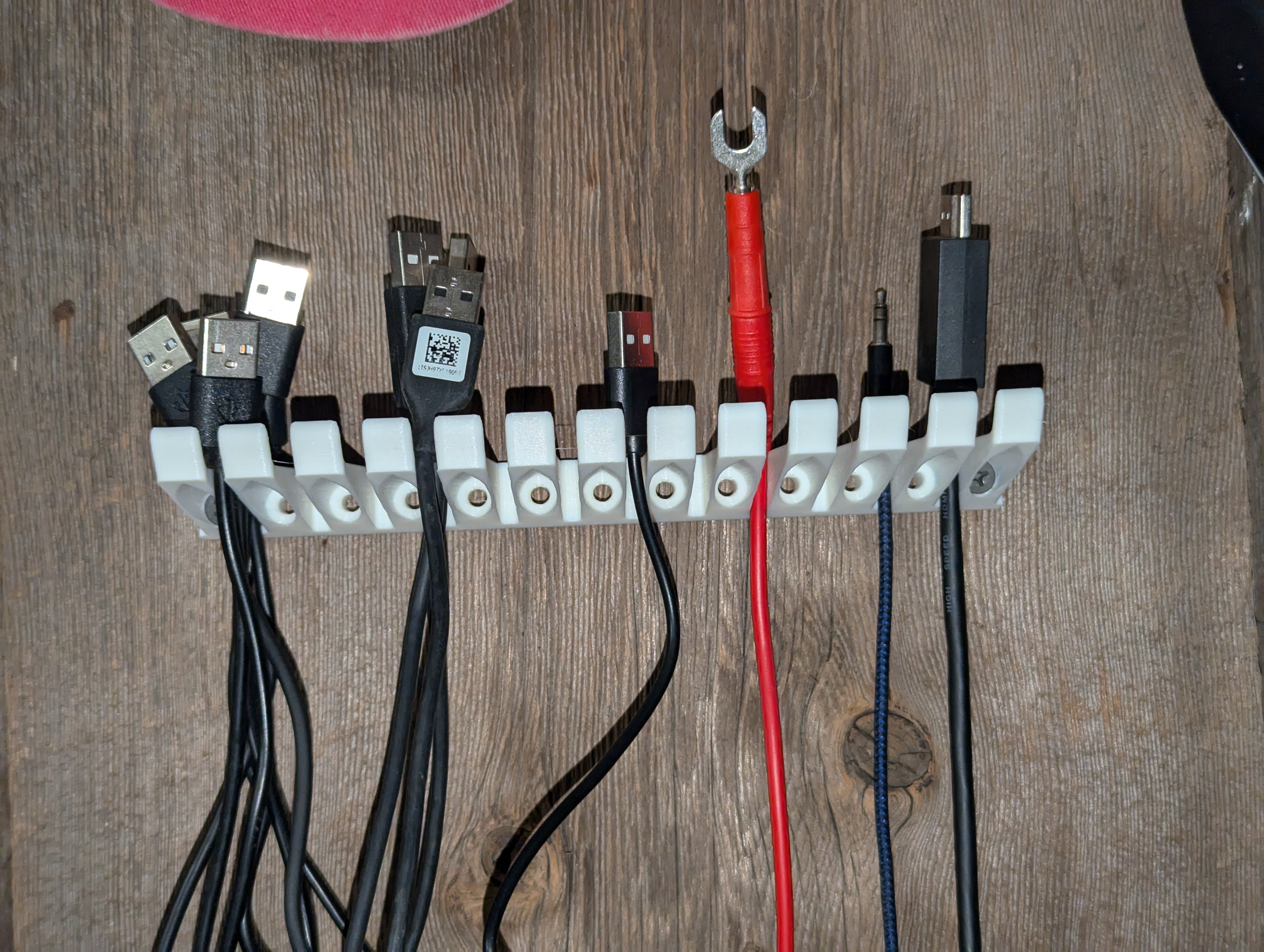 Test Lead Hanger, Wall Mount, General Wire Hanger Organizer