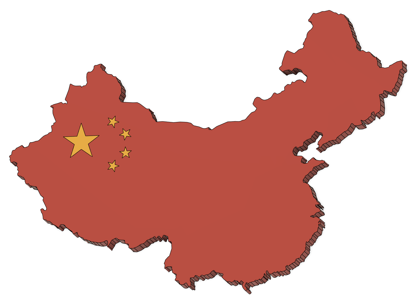 China Country Magnet (parametric)