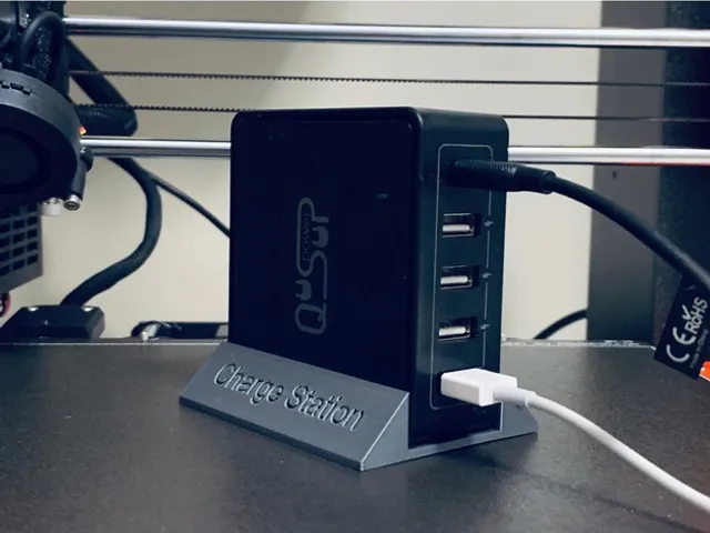 Charging Station Stand / Holder for 4/5 Port USB Charger (Anker and QSUP brands supported - customizable model))