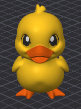 Lucky The Ducky - 3D Animal Cartoon Creature Figure (Pre Painted) MMU/MMS/AMS