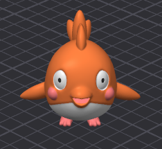 Fluffy The Fishy - 3D Animal Cartoon Creature Figure (Pre Painted) MMU/MMS/AMS