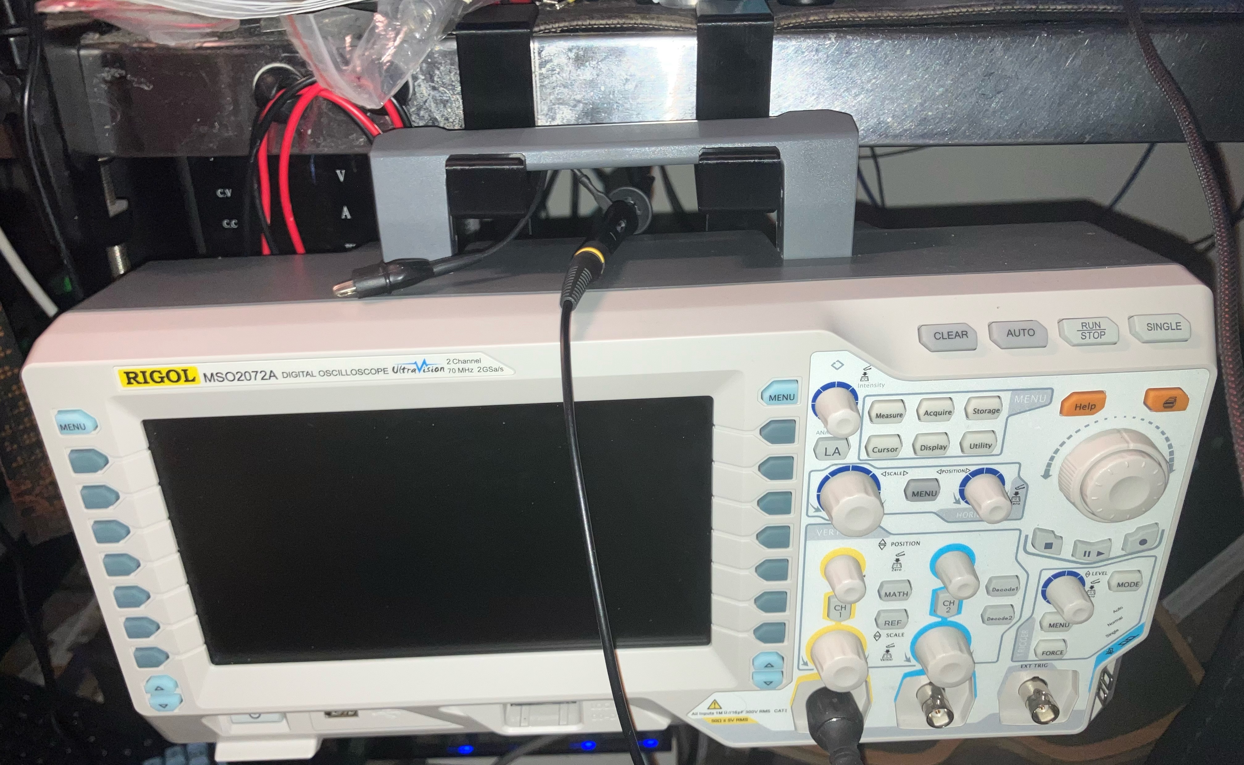 desk hanger for rigol MSO2072, and maybe other things?